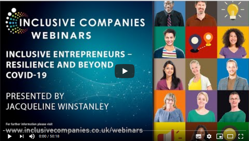 Inclusive Companies Webinar for inclusive Entrepreneurs June 2020